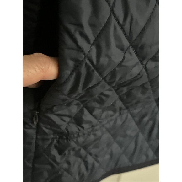 EUC Brooks Brothers Jacket Womens Quilted Navy Barn Coat Chore Plaid Sz 2 XS - Picture 5 of 11